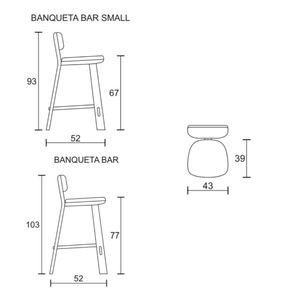 Banqueta Estandarte - Salvatore - Imagem 7